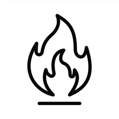 fire icon. flame icon vector illustration