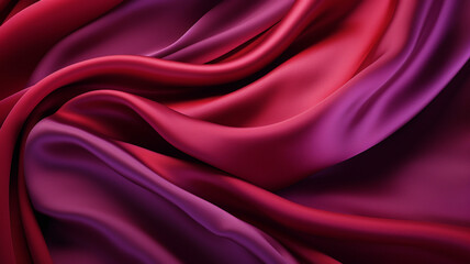 Colored silk drapery fabric background