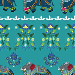 Elephant Border Design