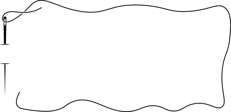 needle thread frame with copy space