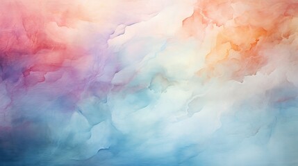 Abstract watercolor rainbow background. Digital art painting. Colorful texture.