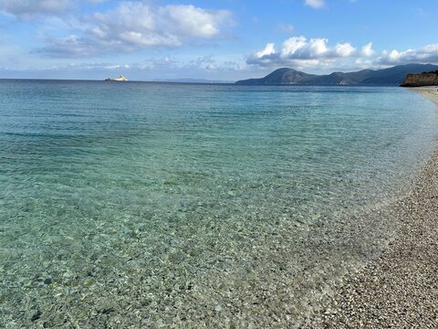 Le Ghiaie Beach in winter