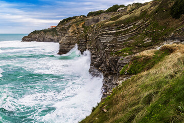 Vue de la colline de la Sainte Barbe &agrave; Saint-Jean-de-Luz