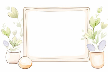 Sophisticated Simplicity: Office Mockup with Three Distinct Items on White - Generative AI