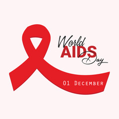 Vector World AIDS Day Design Template