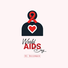 Vector World AIDS Day Design Template