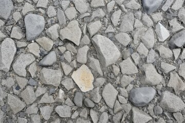 close-up of concrete with exposed aggregate texture