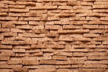 close-up of cork wall insulator