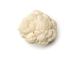 Fresh cauliflower on white
