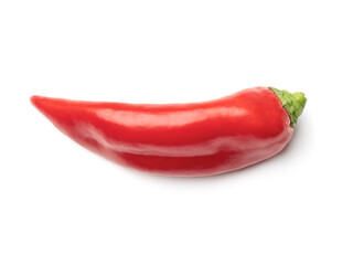 Chili pepper on white