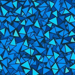 Un motif de triangles bleus