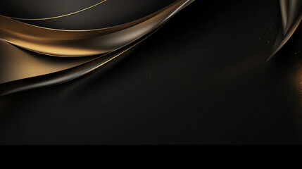 Abstract luxury black and gold background