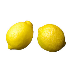 lemon isolated on transparent background 