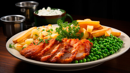 roasted pork ribs with vegetables and herbs