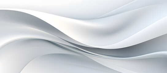 Fototapeta premium Abstract white floating wave design wallpaper