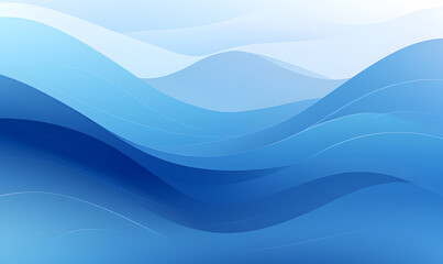 Obraz premium Blue lines Abstract blue floating wave design wallpaper