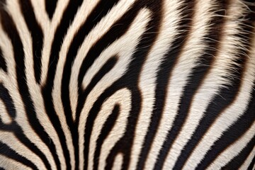 macro shot of a zebras mane