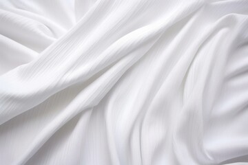 Fototapeta premium folds in a white cotton fabric