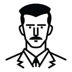 Businessman Flat Icon Isolated On White Background