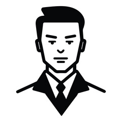 Businessman Flat Icon Isolated On White Background