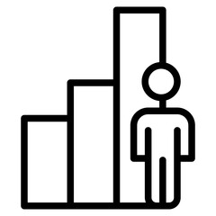 person growth line