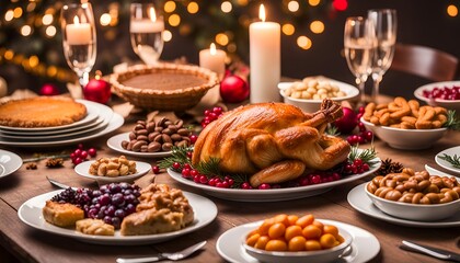 Repas festif de no&euml;l