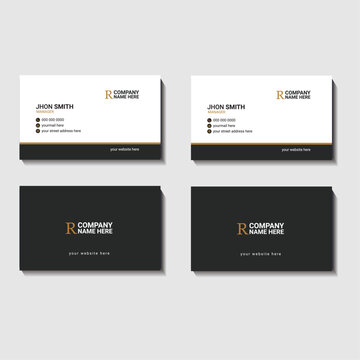 Vector Modern Creative and Clean Business Card Design
