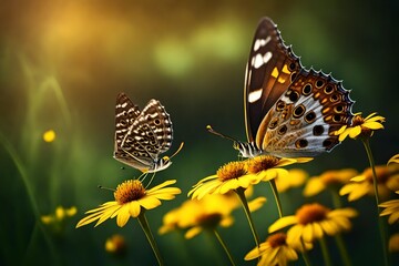 Obraz premium butterfly on a flower