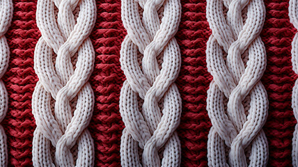 Fototapeta na wymiar close up shot of orange knitted woolen texture