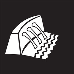 River Dam Energy icon. Vector illustration EPS 10.