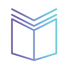 Read Book App Gradient Outline Icon