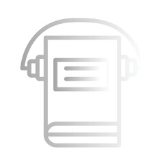 Audio Book Course Gradient Outline Icon