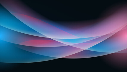 abstract wallpaper design with blue and pink wavy shapes composition. vector illustration