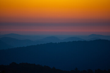 Blue Ridge Mountains sunrise