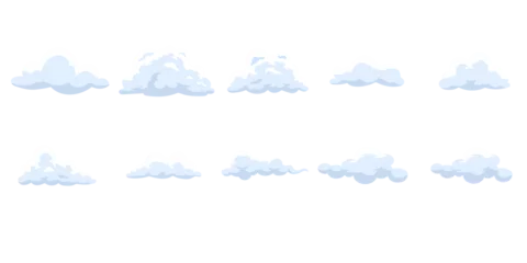 Foto op Plexiglas flat cloud illustration © Nuuril
