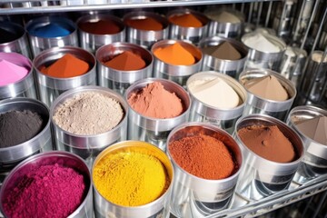 raw materials for makeup production in large containers