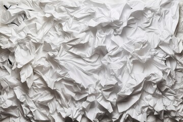 display of crumpled lined paper from a notebook