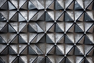 detail shot of weathered outdoor diamond plate