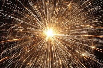 sparkler fire drawing a dazzling pattern