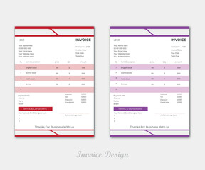 Invoice Design Template