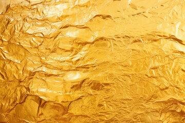 gold foil crinkled and closely photographed