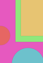 Geometric colorful background with space for text or image design element