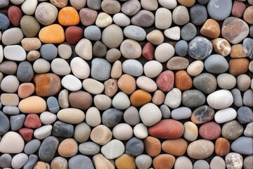 flat pebbles stacked carefully in a pattern