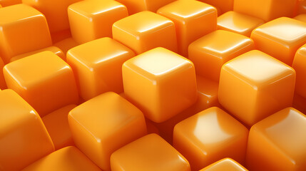Realistic caramel candies background