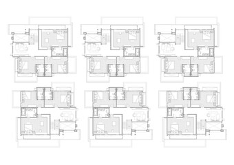 Floor plan designed building on the drawing.