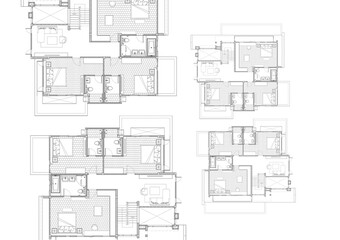 Floor plan designed building on the drawing.