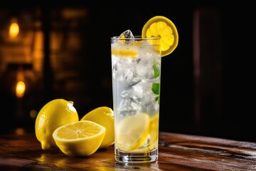 Green refreshing ice drink lemon freshness cold beverage juice fresh cocktail