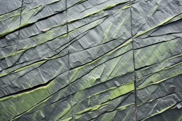 detailed shot of green slate with unique mineral patterns