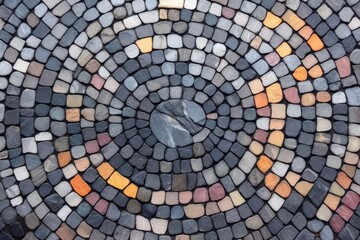 slate stone arranged in circular pattern