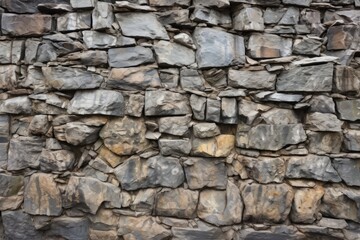raw and unrefined chunky stone wall